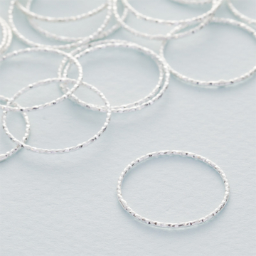 Srebrny łącznik  koło diamentowe AG925 20mm