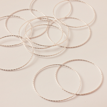 Srebrny łącznik koło diamentowe AG925 40mm