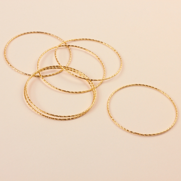 Srebrny łącznik koło diamentowe AG925 pozłacane 40mm