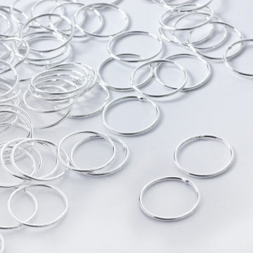 Srebrny łącznik koło gładkie  AG925 srebrny 20mm