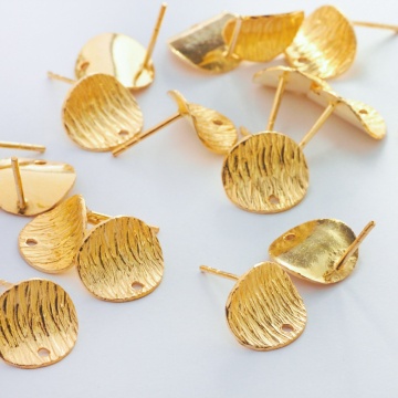 Srebrne sztyfty koła wygięte do podwieszania AG925 12mm