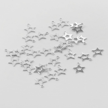 Srebrna zawieszka gwiazdka wycięta AG925 7mm