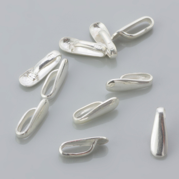 Srebrna krawatka łezka gładka AG925 11mm