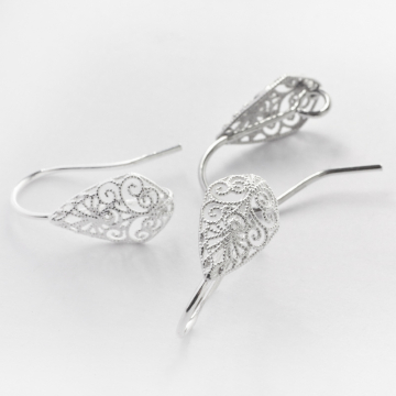 Srebrne bigle ozdobne filigranowe AG925 19mm