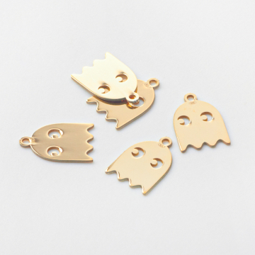 Srebrna zawieszka Pacman duch AG925 pozłacana 11,5mm