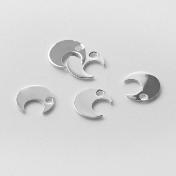 Srebrna zawieszka księżyc gładki AG925 6,5mm
