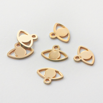 Srebrna zawieszka oko AG925 pozłacane 5,5mm