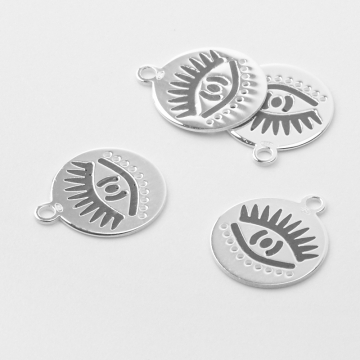 Srebrna zawieszka oko w kółku AG925 14mm