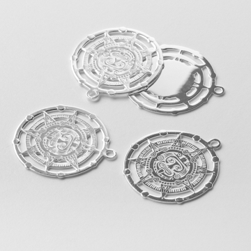 Srebrna zawieszka kalendarz majów AG925 23mm