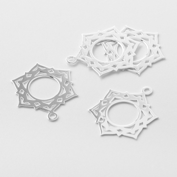 Srebrna zawieszka symbol czakry korony AG925 22mm