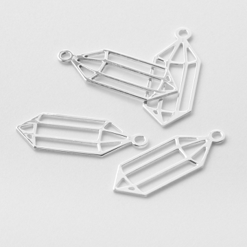 Srebrna zawieszka geometryczny kryształ AG925 18,5mm