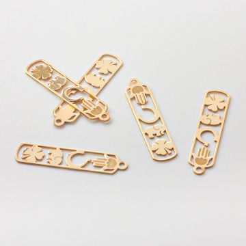 Srebrna zawieszka na szczęście AG925 pozłacana 27,5mm