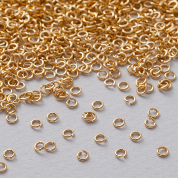 Kółeczka zaciskowe srebrne AG925 pozłacane 3x0,8mm