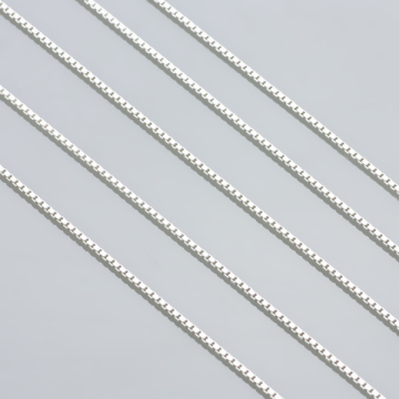 Łańcuszek kostka srebrny  AG925 0,7mm