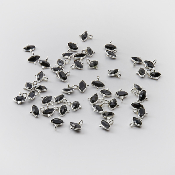 Srebrna zawieszka onyks w srebrnym okuciu AG925 7,5mm