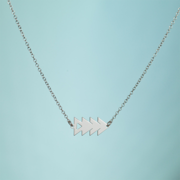 Srebrny rodowany naszyjnik Mashke,  AG925 44cm