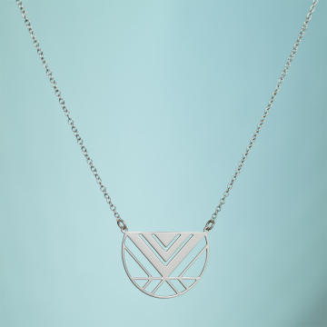 Srebrny rodowany naszyjnik Ishta,  AG925 44cm