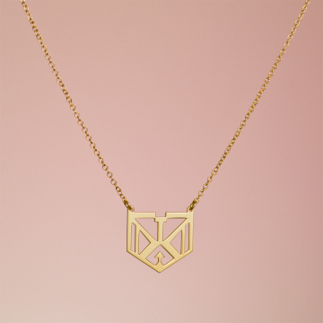 Srebrny pozłacany naszyjnik Tashina,  AG925 44cm