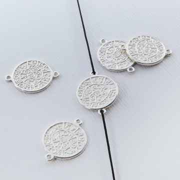 Srebrna moneta łącznik 14,5mm