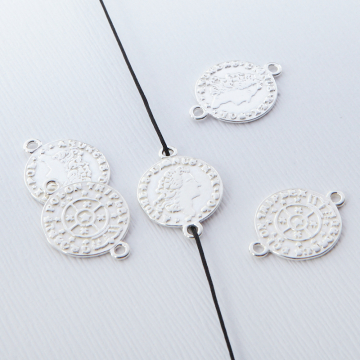 Srebrna moneta łącznik 13,5mm