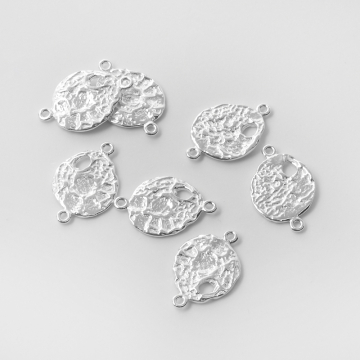 Srebrny łącznik nieregularny do bransoletek i naszyjników AG925 19mm