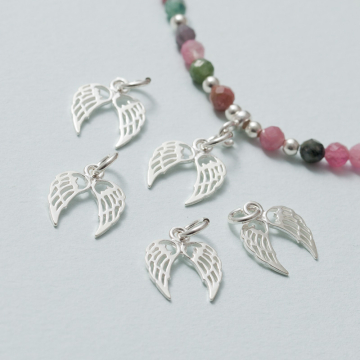 Zawieszka srebrna dwa skrzydła 12 mm AG925