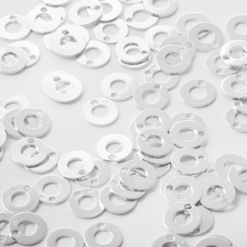 Srebrna zawieszka kółko wycięte AG925 10mm