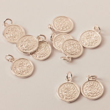 Srebrna zawieszka moneta AG925 11mm