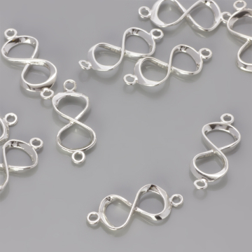 Srebrna przekładka blaszka celebrytka nieskończoność AG925 23mm