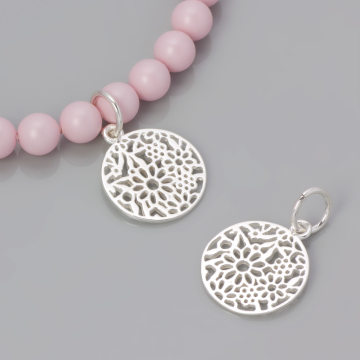 Srebrna zawieszka zaklęty ogród 15mm AG925