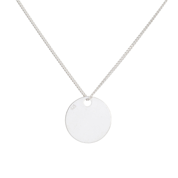 Srebrna blaszka celebrytka kółko AG925 12mm AG925