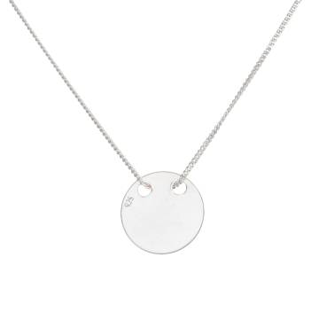 Srebrna blaszka celebrytka kółko AG925 12mm AG925