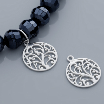 Srebrna zawieszka bluszcz  AG925 16,5mm