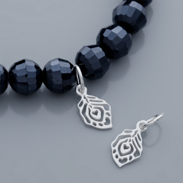 Srebrna zawieszka listek AG925 15mm