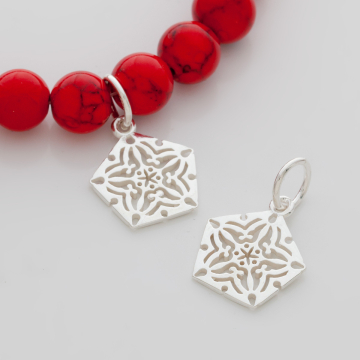 Srebrna zawieszka pięciokąt 16mm AG925