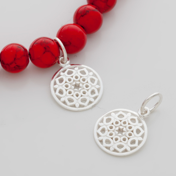 Srebrna zawieszka ornament  AG925 14mm