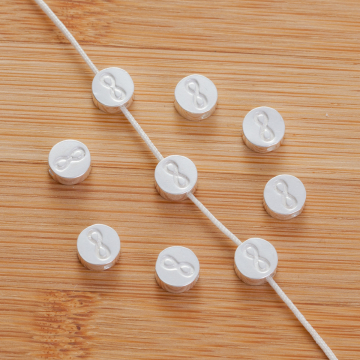 Srebrny koralik krążek nieskończoność 6,5mm AG925