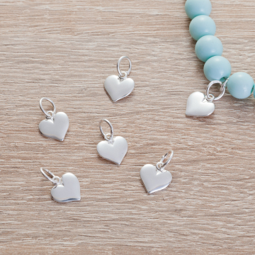 Srebrna zawieszka serce 10mm AG925