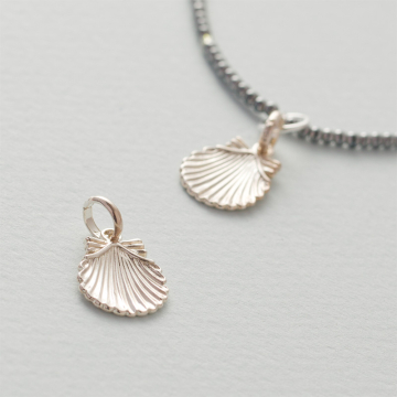 Srebrna zawieszka do bransoletek muszelka AG925 16x12mm