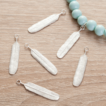 Srebrna zawieszka pióro duże AG925 35mm