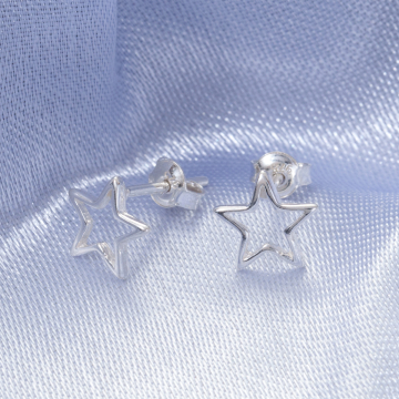Srebrne kolczyki gwiazdki AG925 8.5mm
