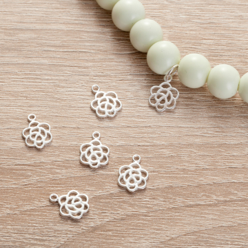 Srebrna zawieszka kwiatek AG925 9,5mm