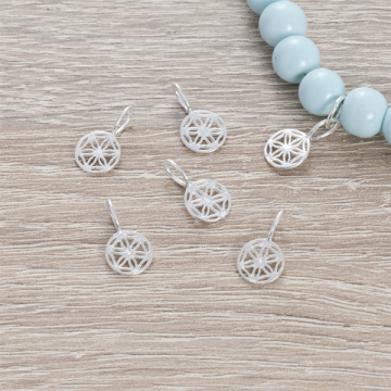 Srebrna zawieszka kwiatek 8mm AG925