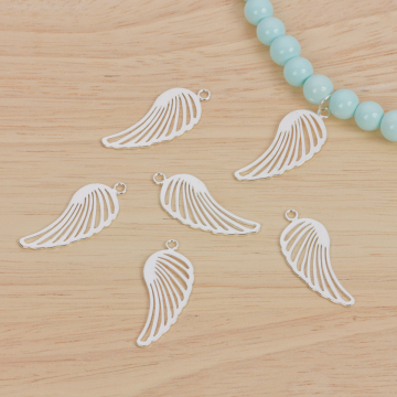 Srebrna zawieszka nowoczesne skrzydło 30,5x13,5mm AG925