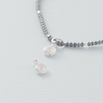 Srebrna zawieszka mała spirala AG925 6mm