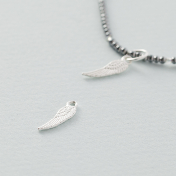 Srebrna zawieszka skrzydło AG925 16x4.5mm