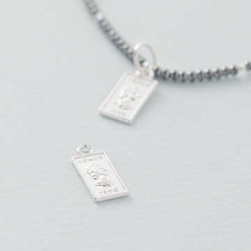 Srebrna zawieszka sztabka AG925 13.5x7mm