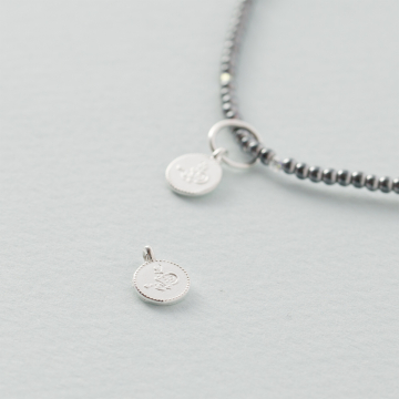 Srebrna mini zawieszka chińska moneta AG925 7mm