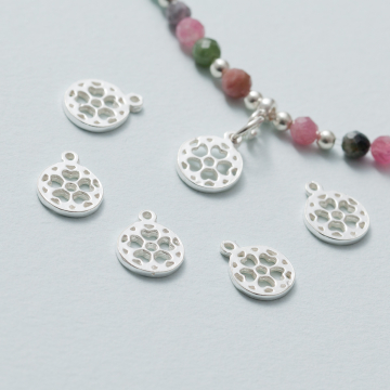 Zawieszka kółko ażurowe mini AG925 srebrny 8mm