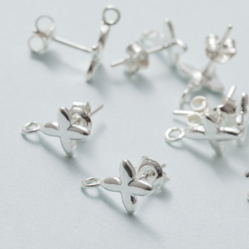 Sztyfty gwiazdy z podwieszeniem AG925 srebrny 13mm